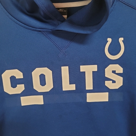 Nike NFL Apparel Blue Colts Pullover Hoodie - Picture 4 of 7